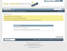 Tablet Screenshot of forum.metallwoche.de